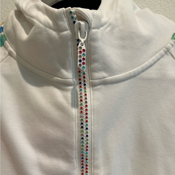 Queen of Sparkles Rainbow Half Zip Hoodie – Size XS - Picture 4 of 8